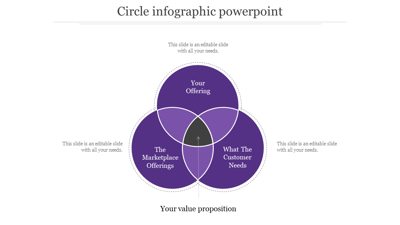 circle infographic powerpoint-Purple